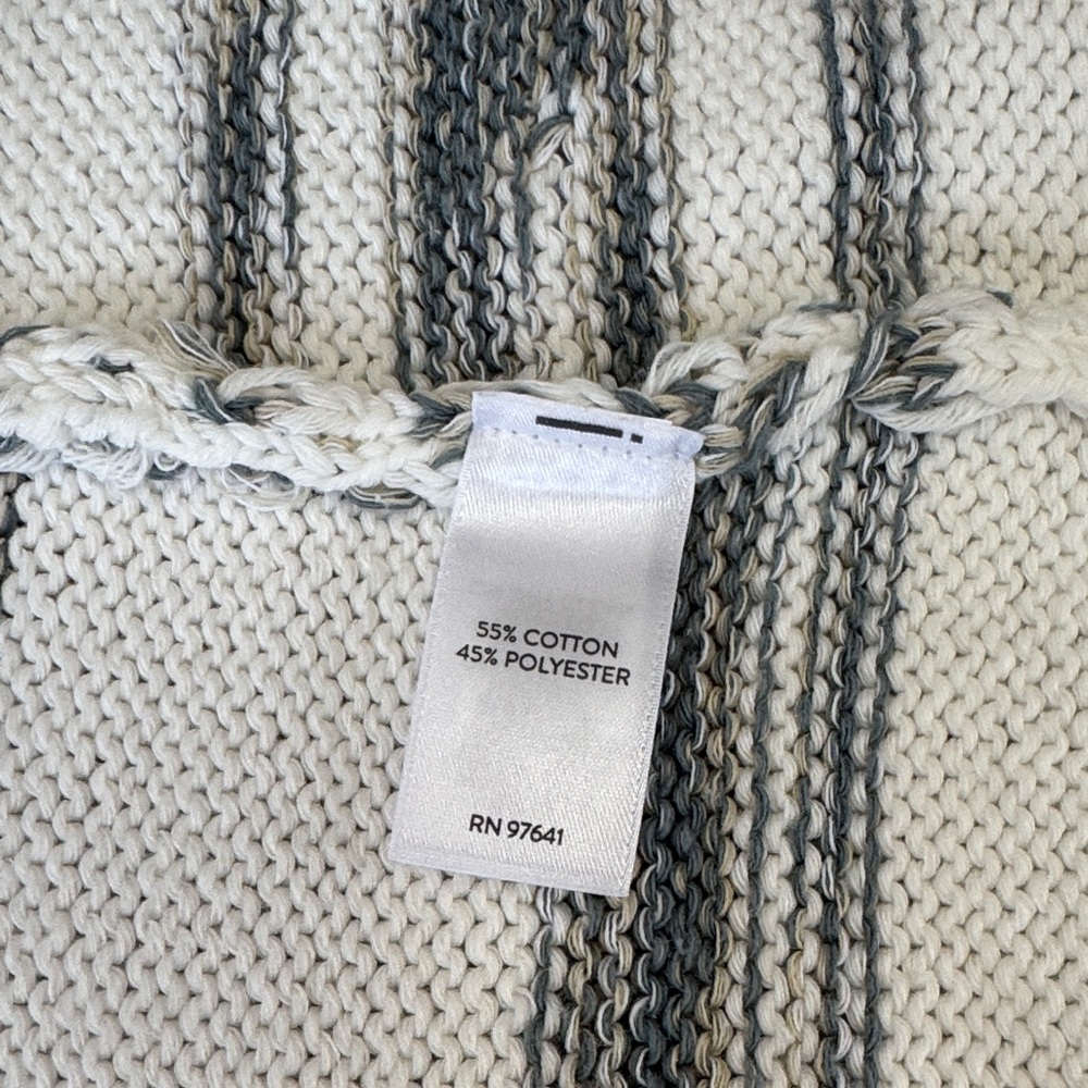 J. Jill Striped Women's Sweater - White and Gray - Picture 11 of 11